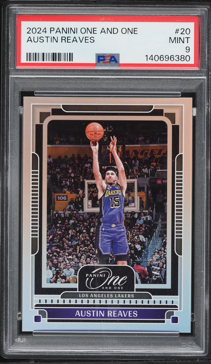 2024 Panini One And One Austin Reaves 1/75 #20 PSA 9 MINT - Photo 1