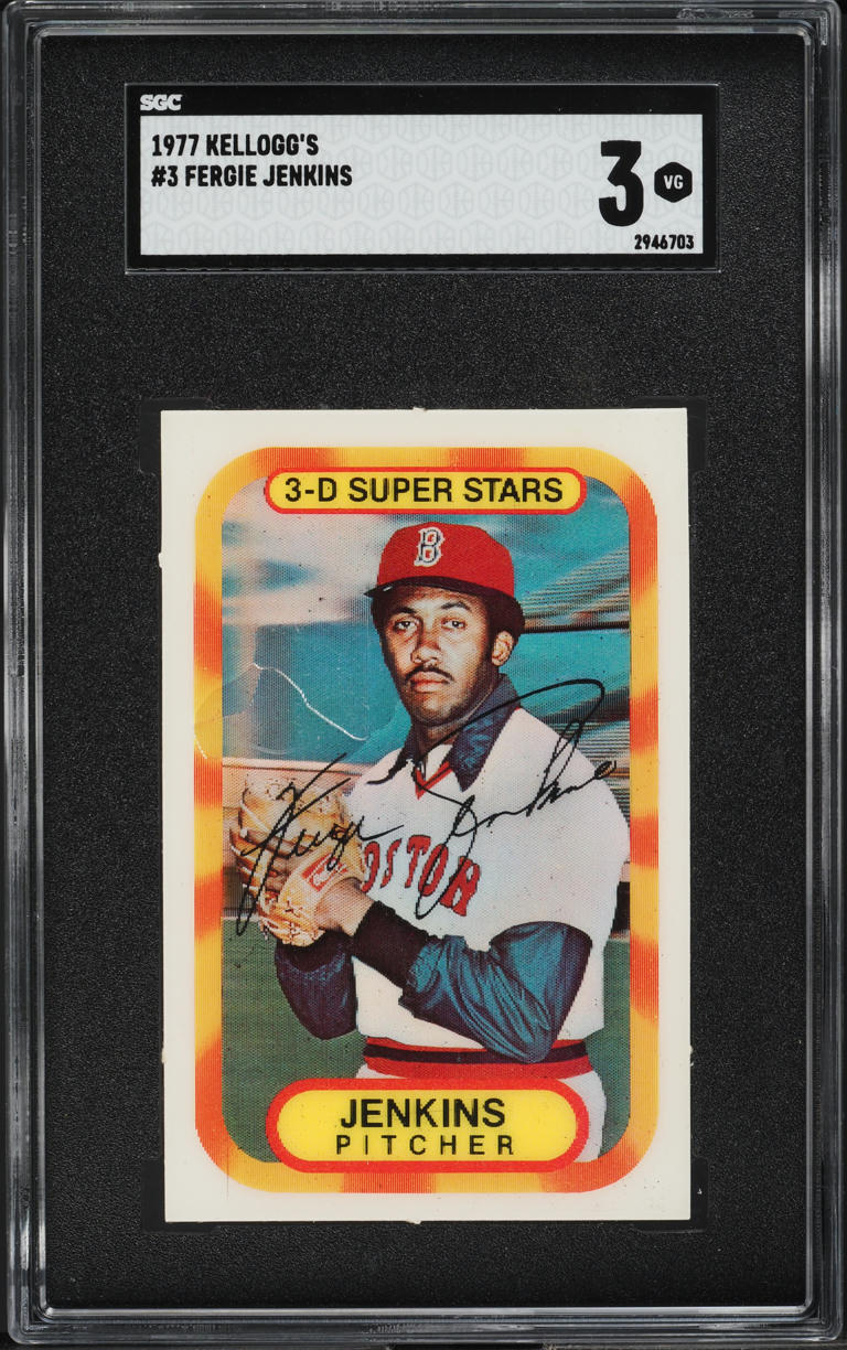 1977 Kellogg's Fergie Jenkins #3 SGC 3 VG
