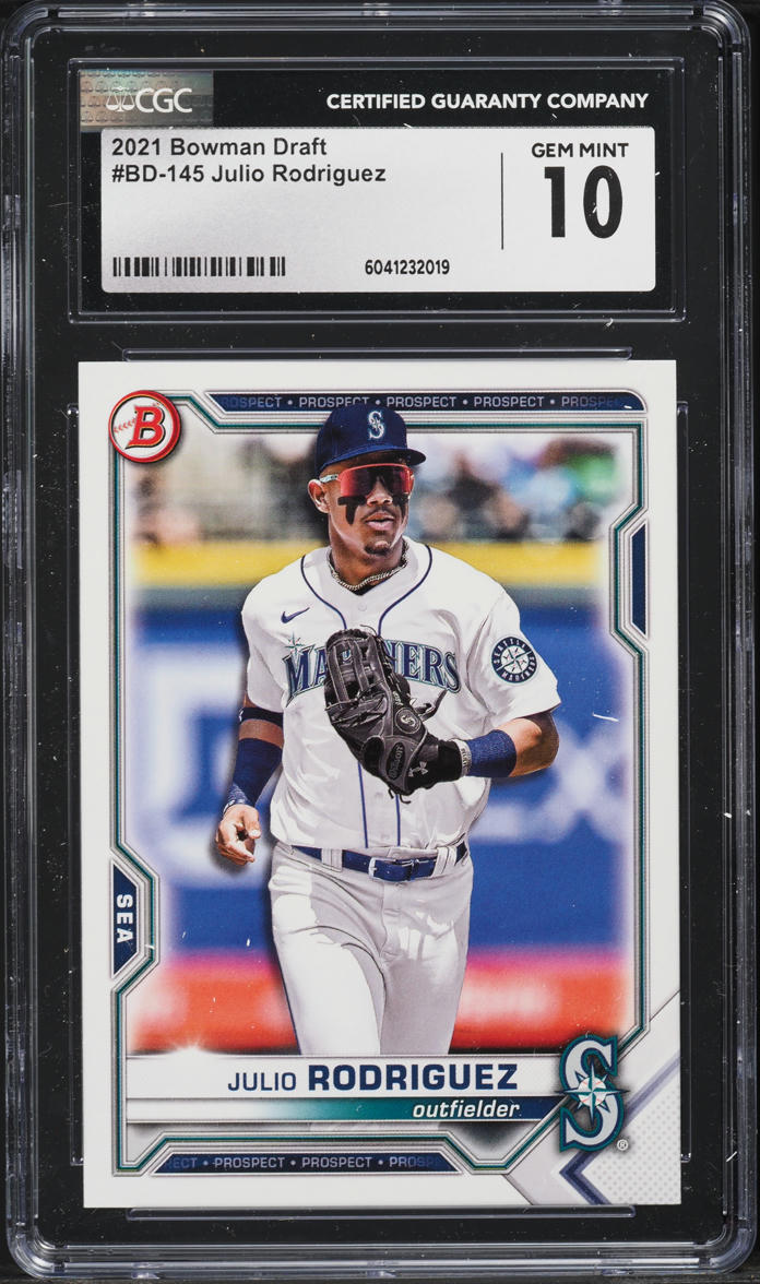 2021 Bowman Draft Julio Rodriguez PROSPECT #BD-145 CGC 10 GEM MINT
