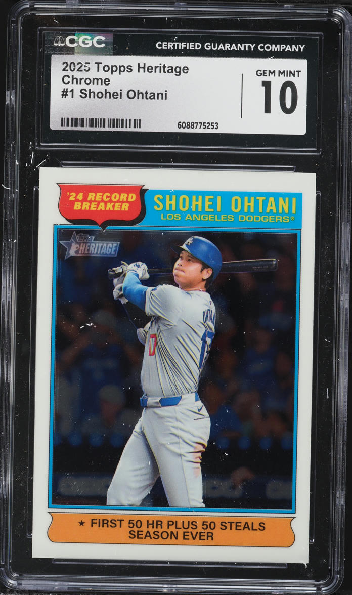 2025 Topps Heritage Chrome Shohei Ohtani #1 CGC 10 GEM MINT