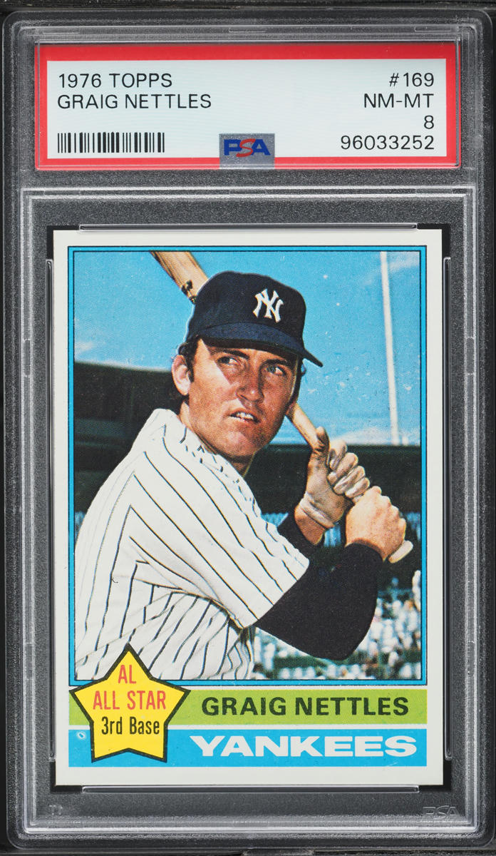 1976 Topps Graig Nettles ALL-STAR #169 PSA 8 NM-MT