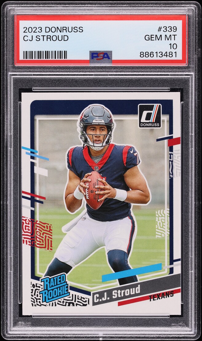2023 Donruss Football C.J. Stroud ROOKIE #339 PSA 10 GEM MINT