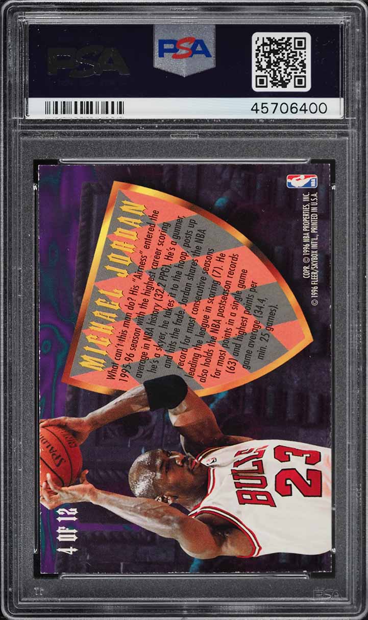 1995 Ultra Scoring Kings Michael Jordan #4 PSA 8 NM-MT