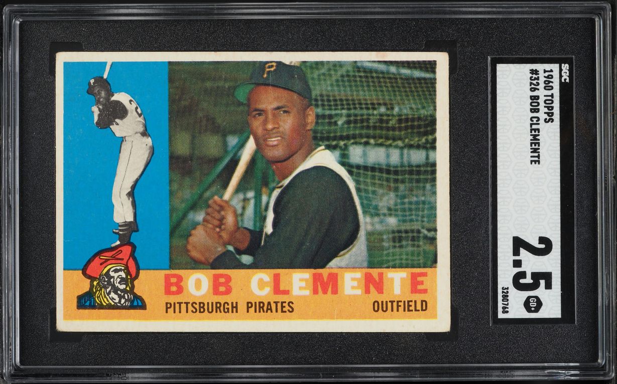 1960 Topps Roberto Clemente #326 SGC 2.5 GD+ - Photo 1