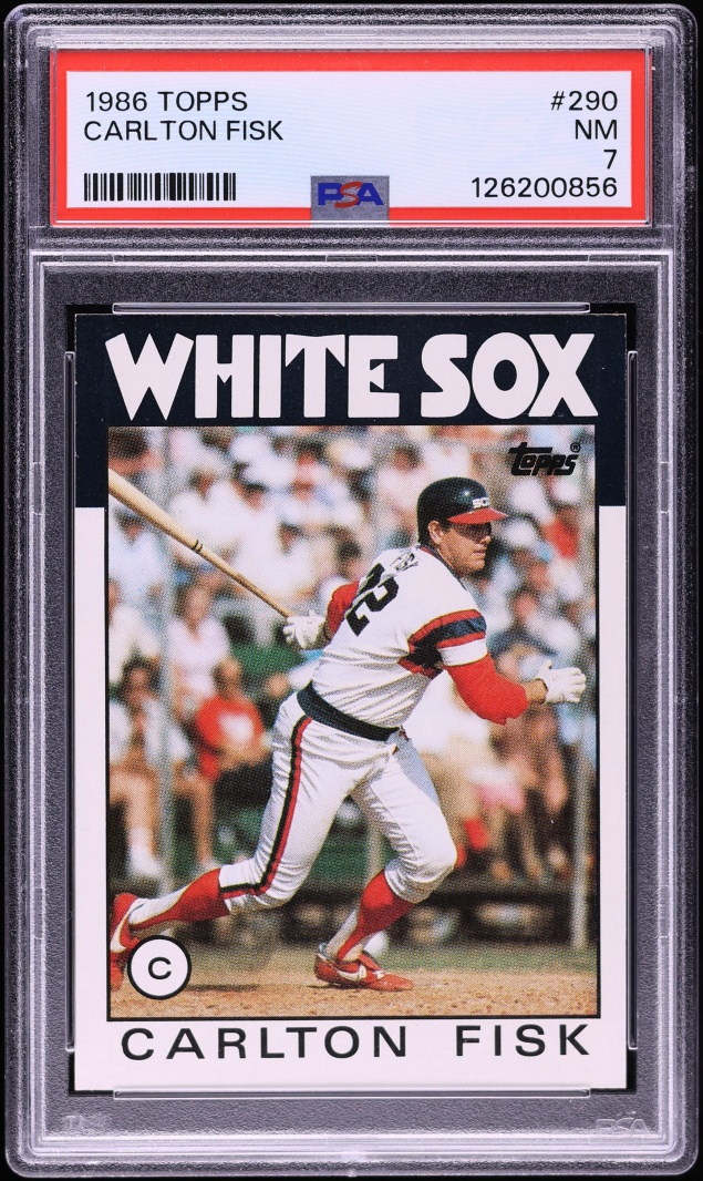 1986 Topps Carlton Fisk #290 PSA 7 NRMT