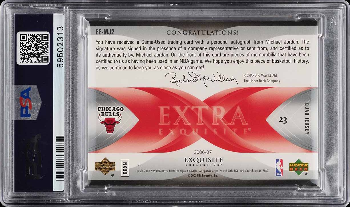 2006 Exquisite Collection Extra Quad Michael Jordan PATCH