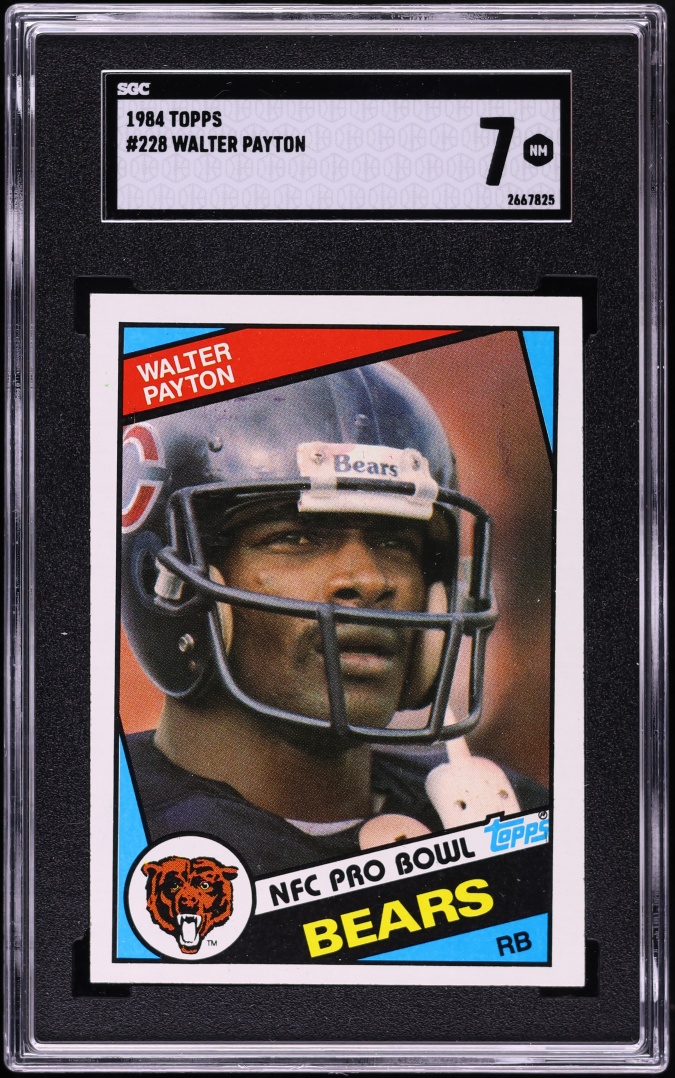 1984 Topps Football Walter Payton #228 SGC 7 NRMT