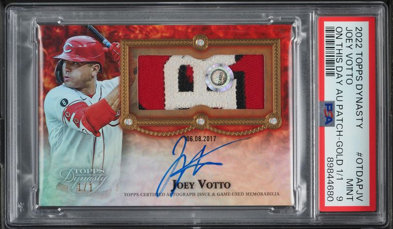 2021 Topps Now Purple Joey Votto AUTO /25 #665C PSA 10 GEM MINT on
