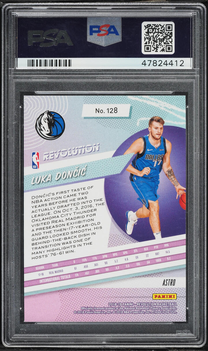 2018 Panini Revolution Astro Luka Doncic ROOKIE #128 PSA 9 MINT