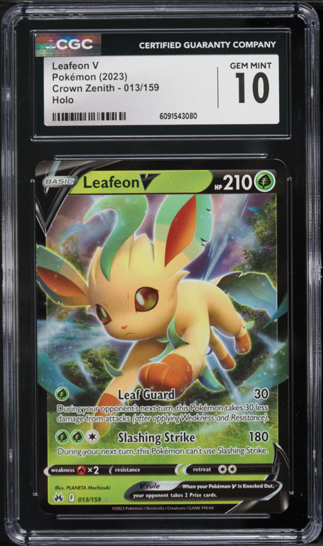 2025 Pokemon Chinese Gem Pack Vol. 2 Leafeon V #713 CGC 10 GEM