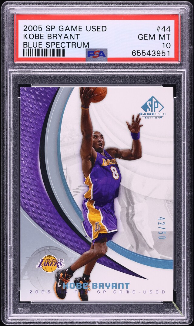 2005 SP Game Used Blue Spectrum Kobe Bryant /50 #44 PSA 10 GEM MINT