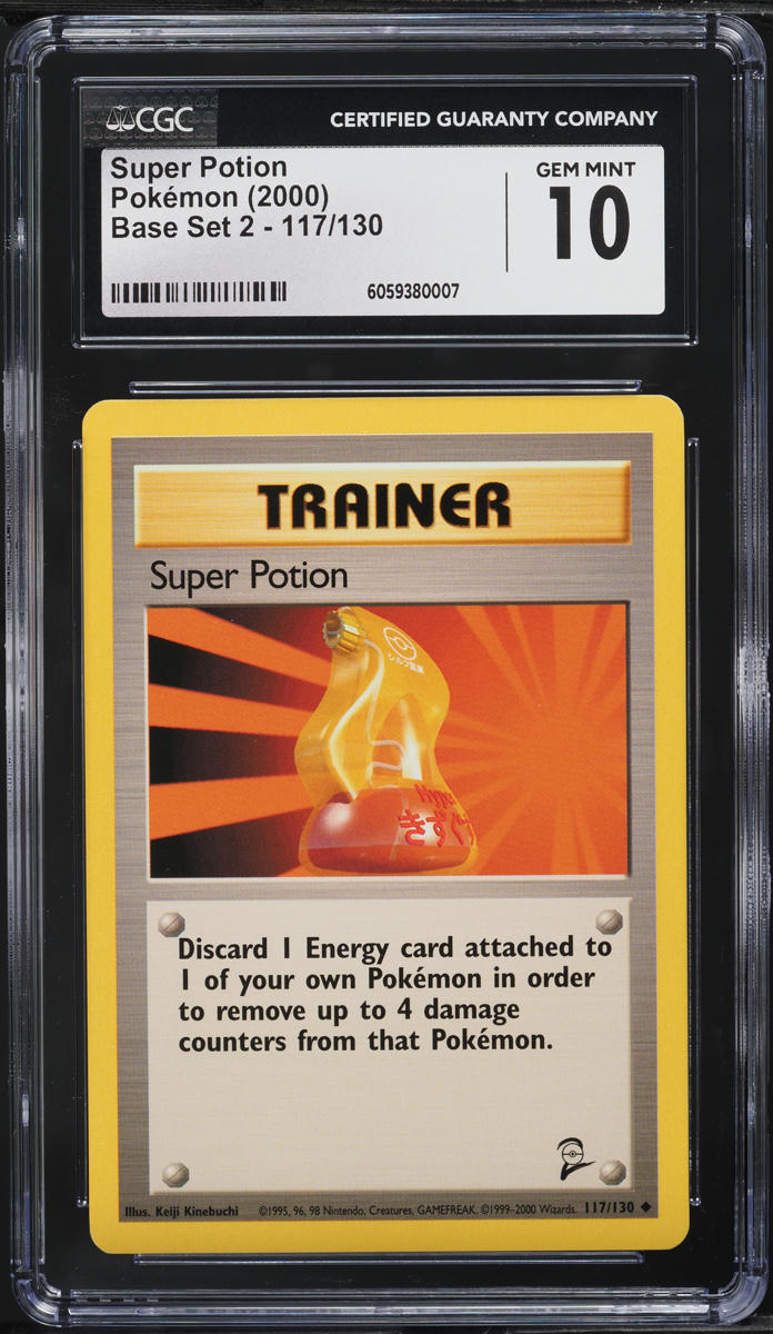 2000 Pokemon Base Set 2 Super Potion #117 CGC 10 GEM MINT - Main Image