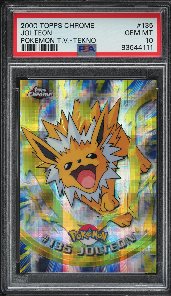 2000 Topps Chrome Pokemon Series 2 Tekno Jolteon #135 PSA 10 GEM MINT