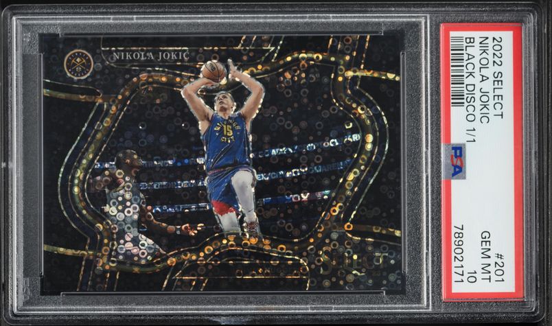 2022 Select Concourse WWE Light Blue Prizm The Rock /299 #20 PSA