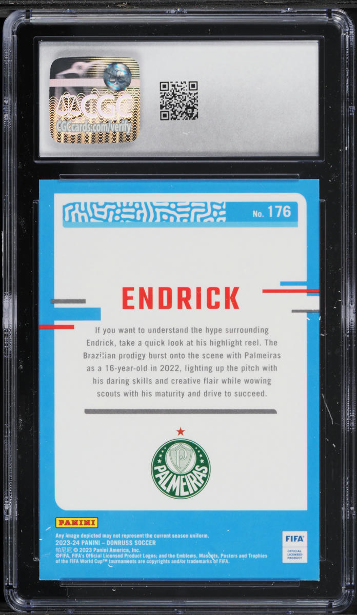 2023 Donruss Optic Endrick ROOKIE #176 CGC 10 GEM MINT