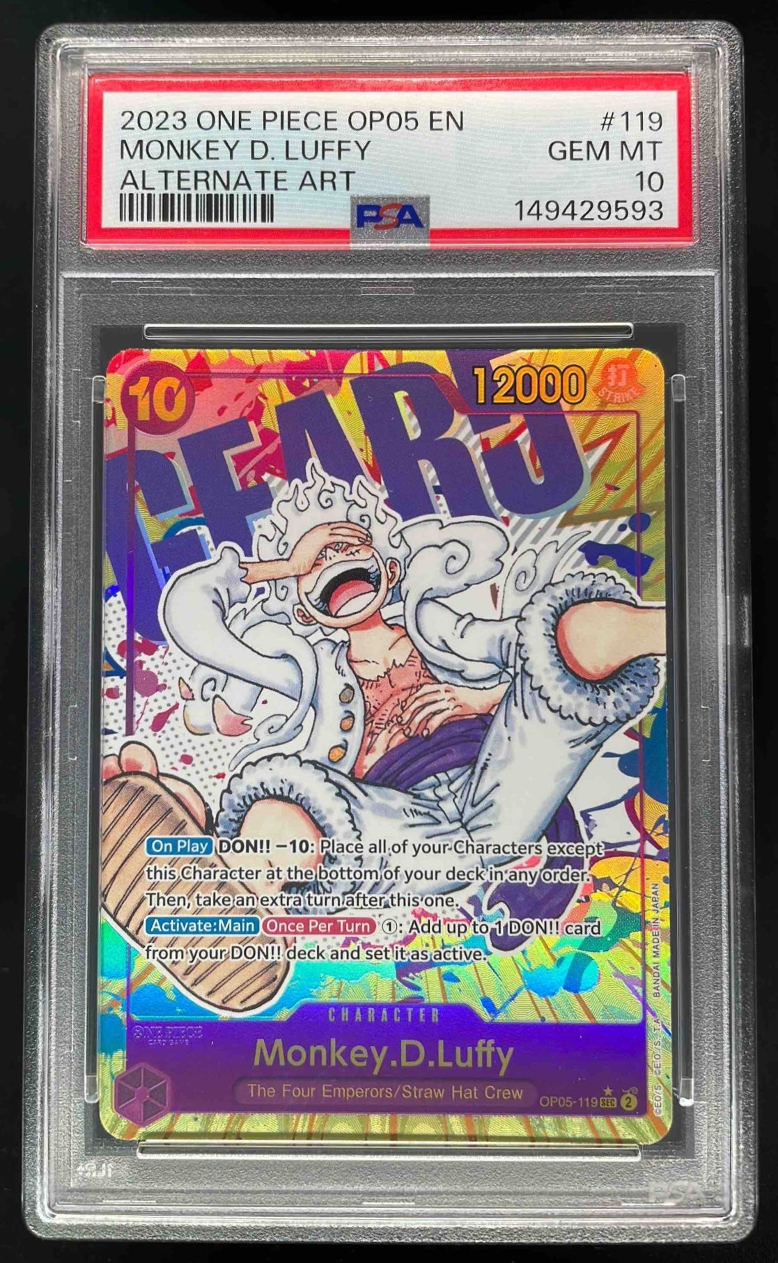 2025 One Piece Japanese Promo Monkey D. Luffy #P-106 CGC 10