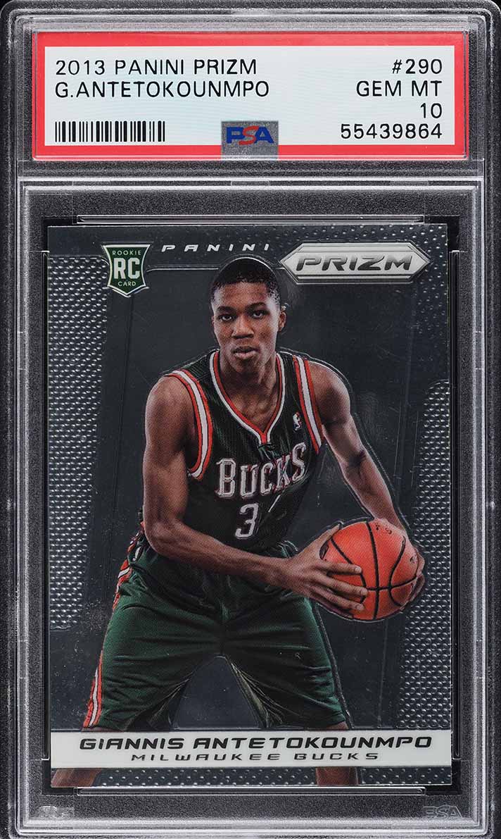 2013 Panini Prizm Giannis Antetokounmpo ROOKIE #290 PSA 10 GEM MINT