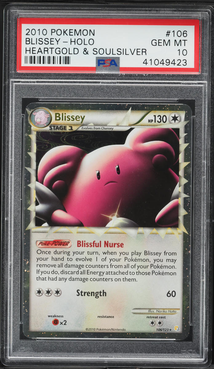 2010 Pokemon HeartGold & SoulSilver Holo Blissey #106 PSA 10 GEM MINT