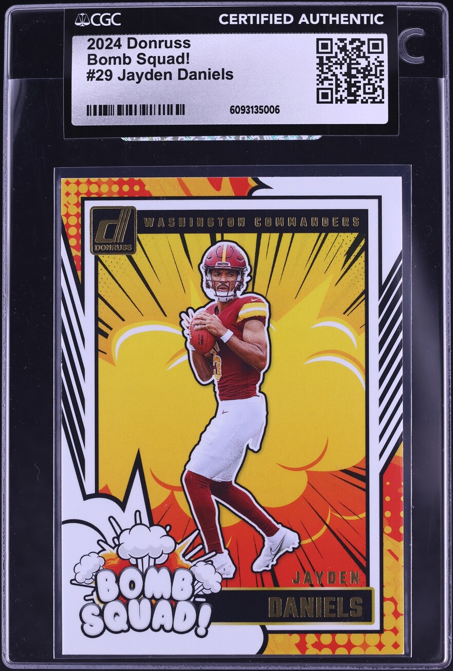 2024 Donruss Bomb Squad! Jayden Daniels ROOKIE #29 CGC AUTH