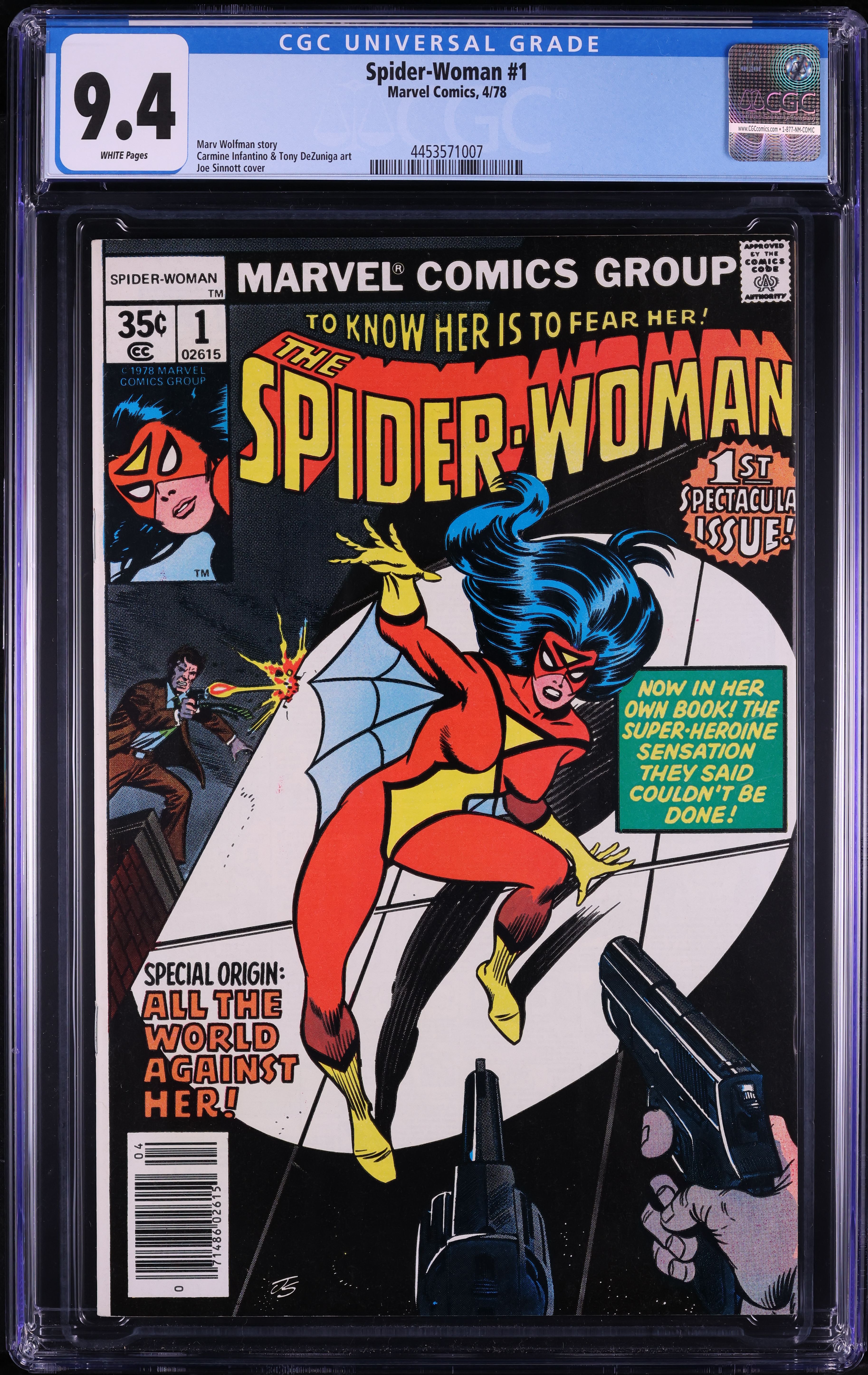 Spider-Woman #1 (Marvel, 1978) CGC 9.4 White Pages