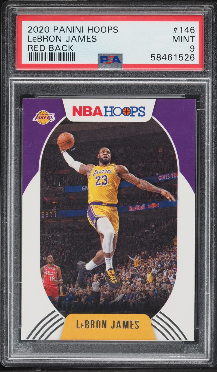 2020 Hoops Red Back LeBron James #146 PSA 9 MINT