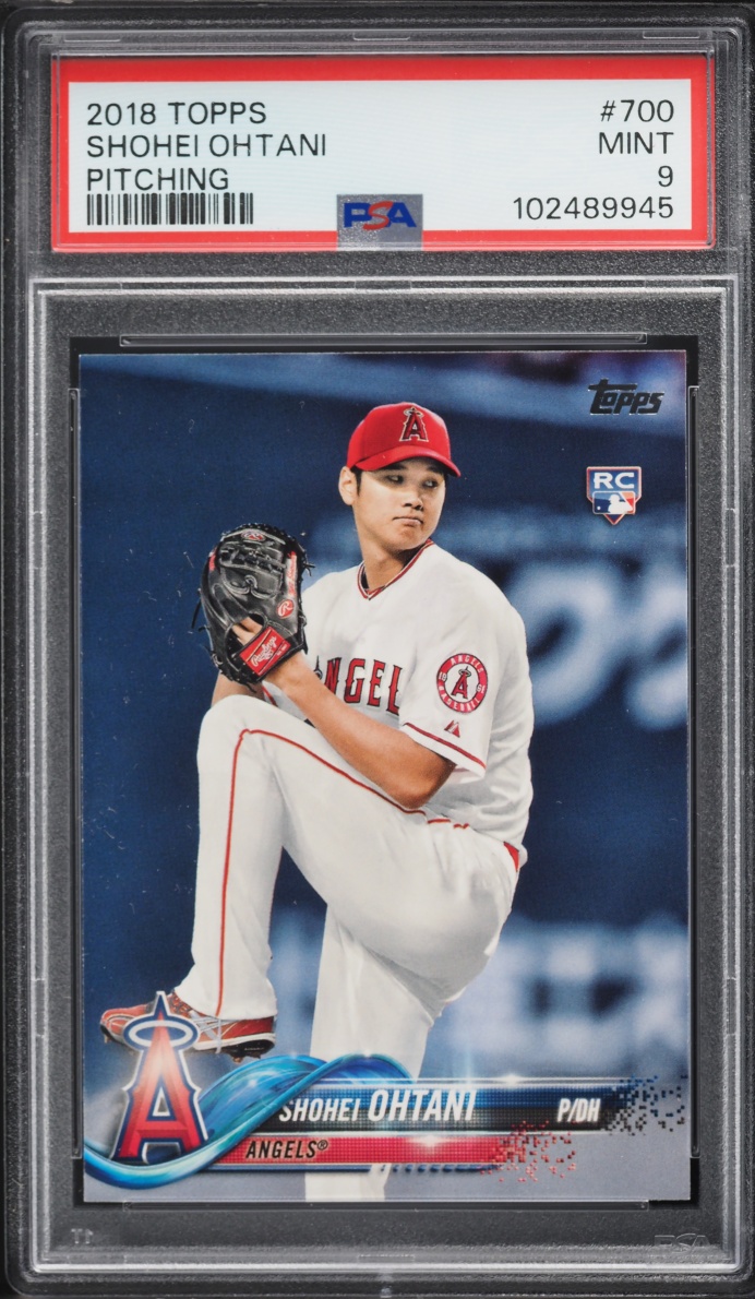 2018 Topps Pitching Shohei Ohtani ROOKIE #700 PSA 9 MINT