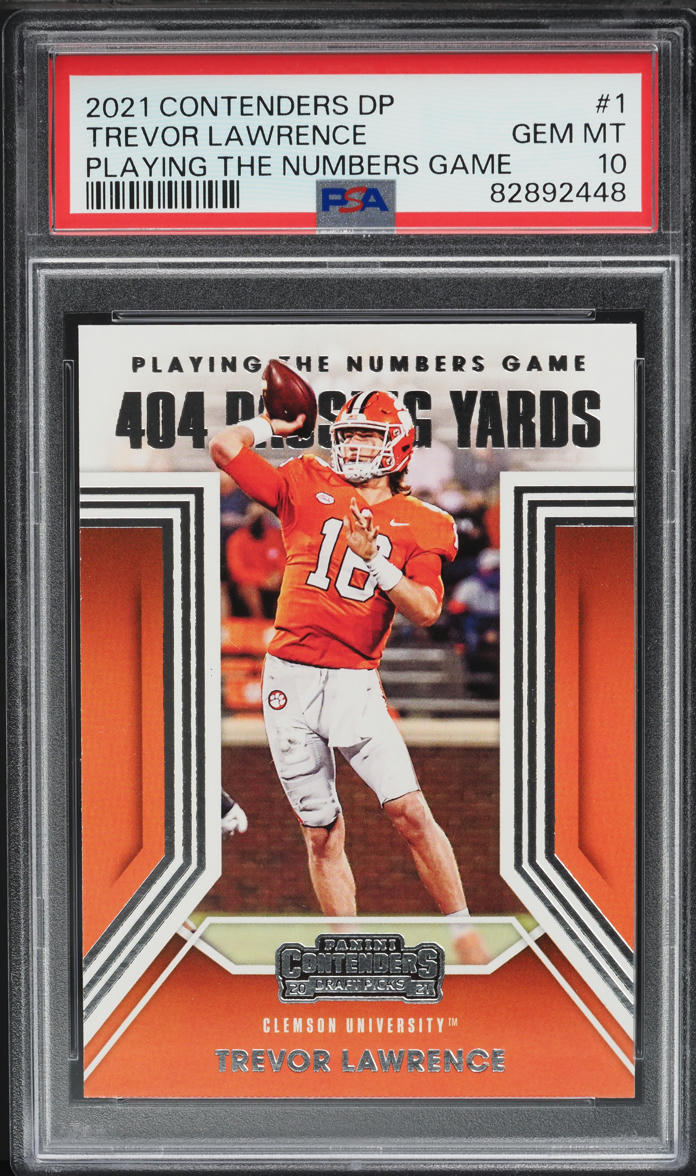 2021 Panini Certified Mirror Blue Trevor Lawrence ROOKIE /75 #101