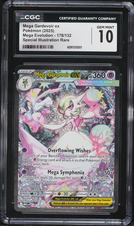 2025 Pokemon Mega Evolution Holo Mega Gardevoir ex #60 CGC 10 GEM