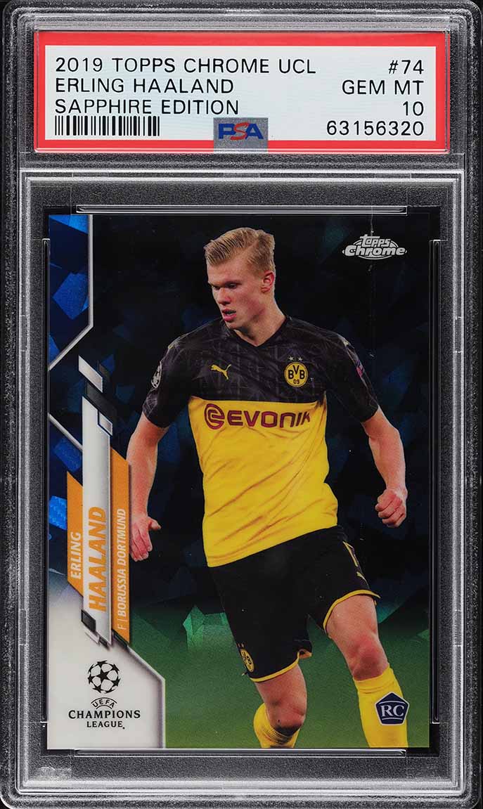 2019 Topps Now Bundesliga Erling Haaland ROOKIE #144 PSA 10 GEM