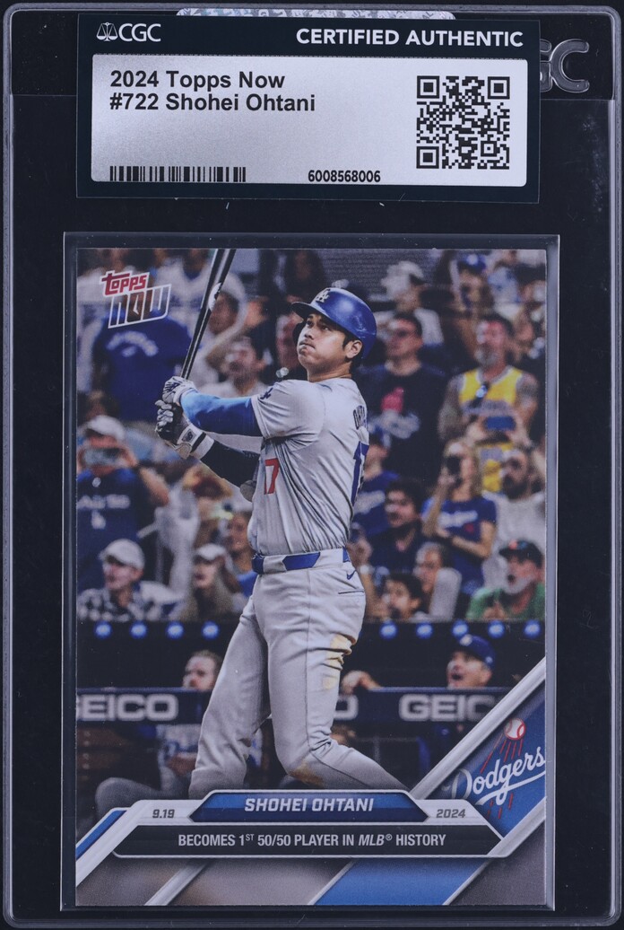 2024 Topps Now Shohei Ohtani #722 CGC AUTH