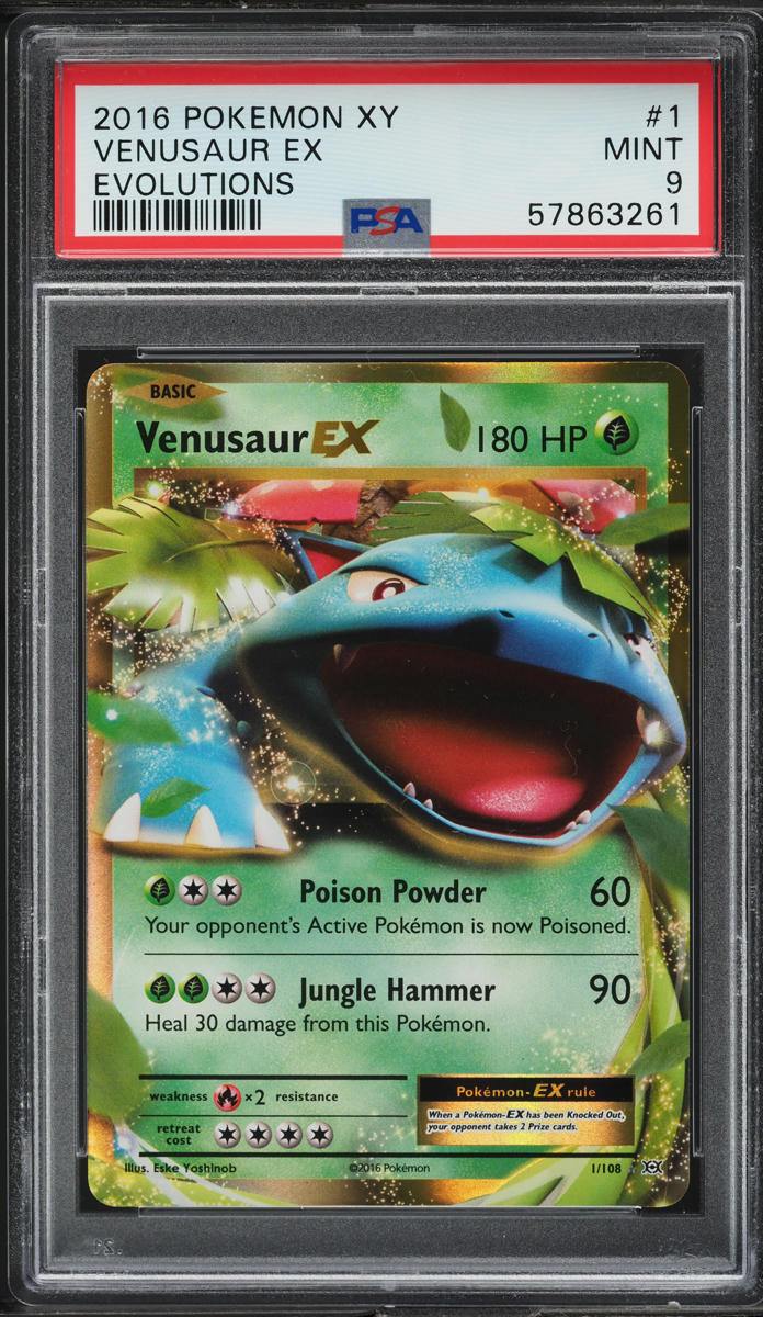 2016 Pokemon XY Evolutions Venusaur EX #1 PSA 9 MINT