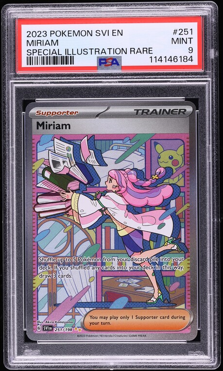 2023 Pokemon Scarlet & Violet SIR Miriam #251 PSA 9 MINT