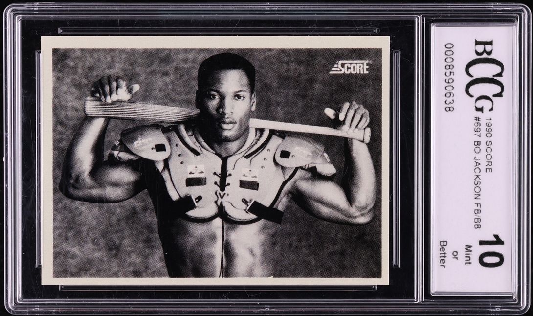 1990 Score Football Bo Jackson #697 BCCG 10