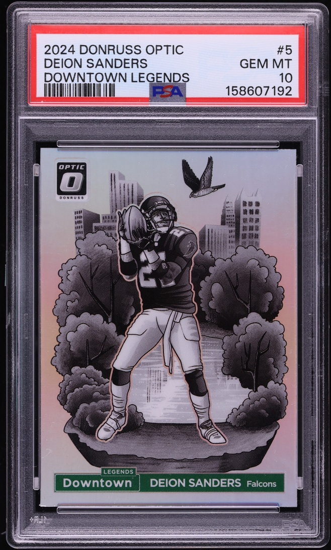 2024 Donruss Optic Downtown Legends Deion Sanders #5 PSA 10 GEM MINT