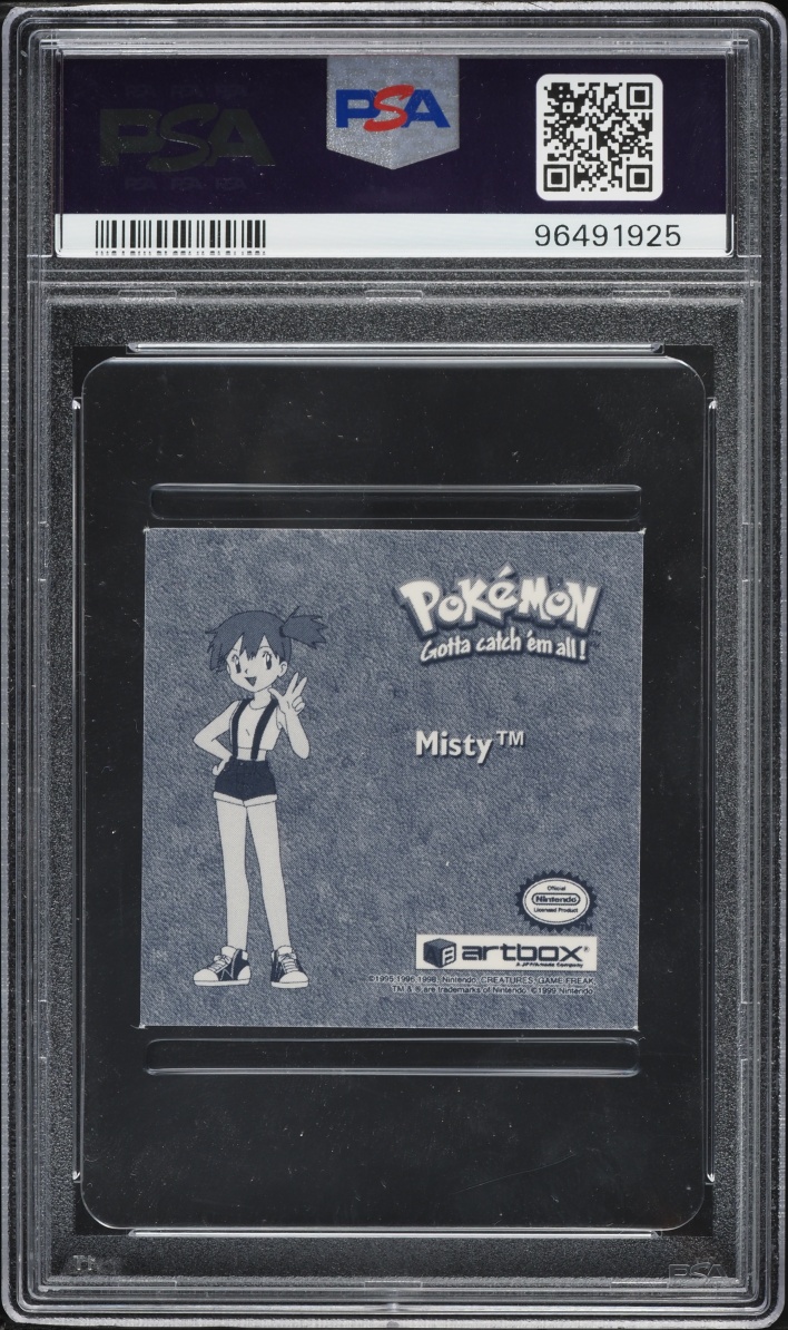 1999 Pokemon Stickers Series 1 Bonus Prism Misty #PR38 PSA 10 GEM MINT