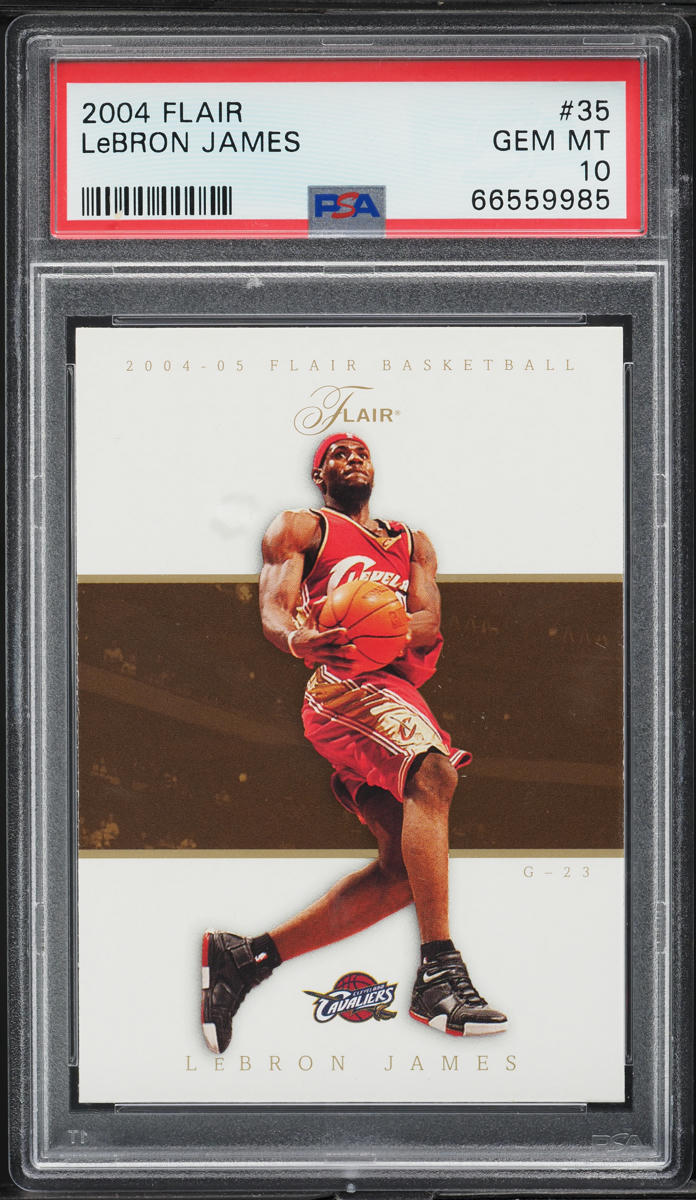 2004 Flair Basketball LeBron James #35 PSA 10 GEM MINT