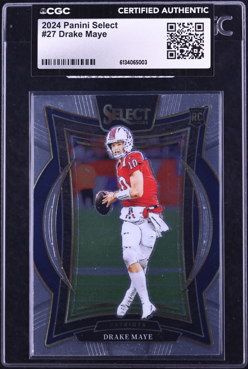 2024 Select Concourse Drake Maye ROOKIE #27 CGC AUTH