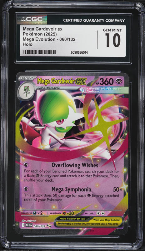 2025 Pokemon Mega Evolution Holo Mega Gardevoir ex #60 CGC 10 GEM