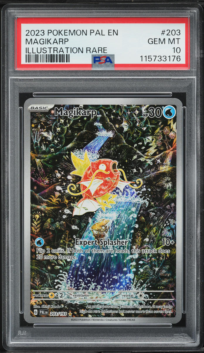 2023 Pokemon Scarlet & Violet Paldea Evolved IR Magikarp #203 PSA 10 GEM MINT
