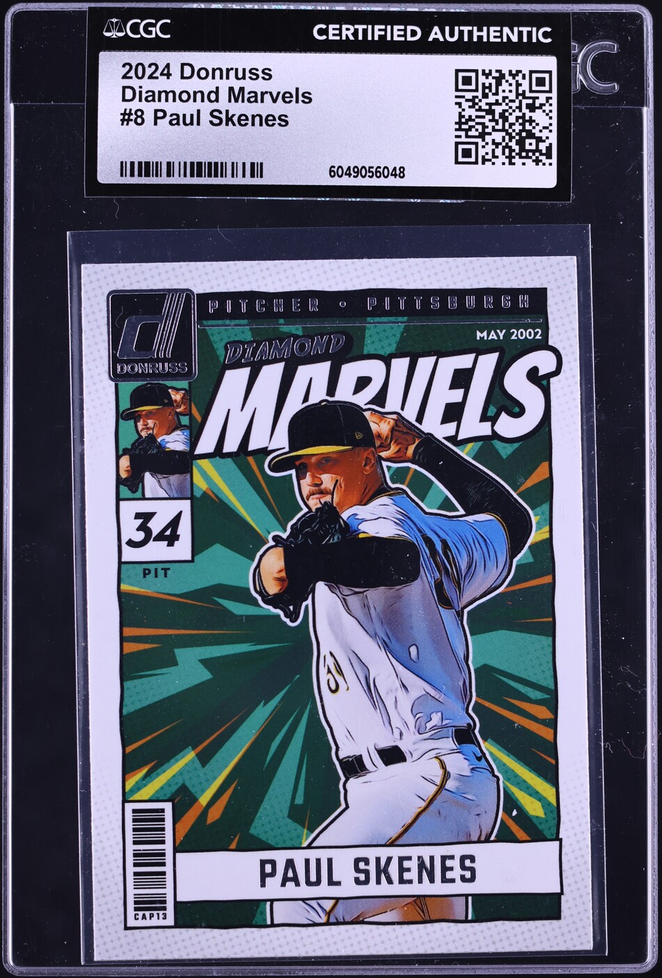 2024 Donruss Diamond Marvels Paul Skenes ROOKIE #8 CGC AUTH