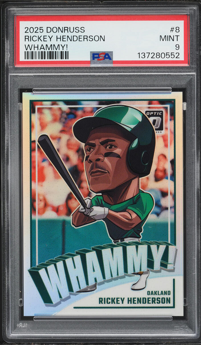 2025 Donruss Whammy! Rickey Henderson #8 PSA 9 MINT