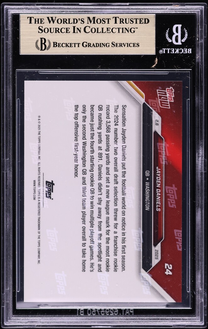 2024 Topps Now Jayden Daniels ROOKIE #285 BGS 9.5 GEM MINT