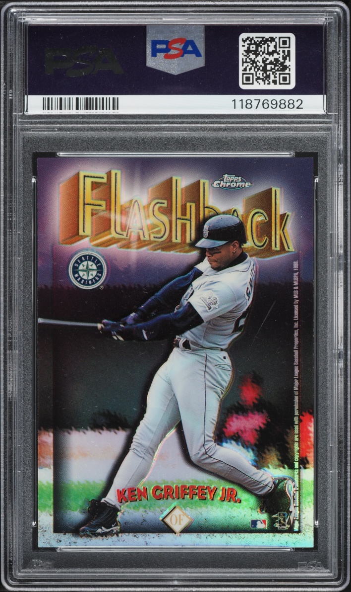 1998 Topps Chrome Flashback Refractor Ken Griffey Jr. #FB2 PSA 9 MINT