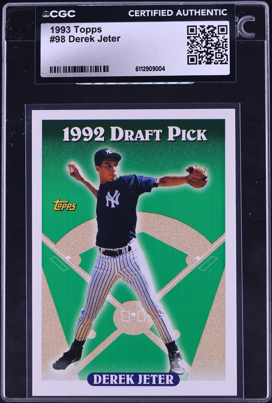 1993 Topps Derek Jeter ROOKIE #98 CGC AUTH