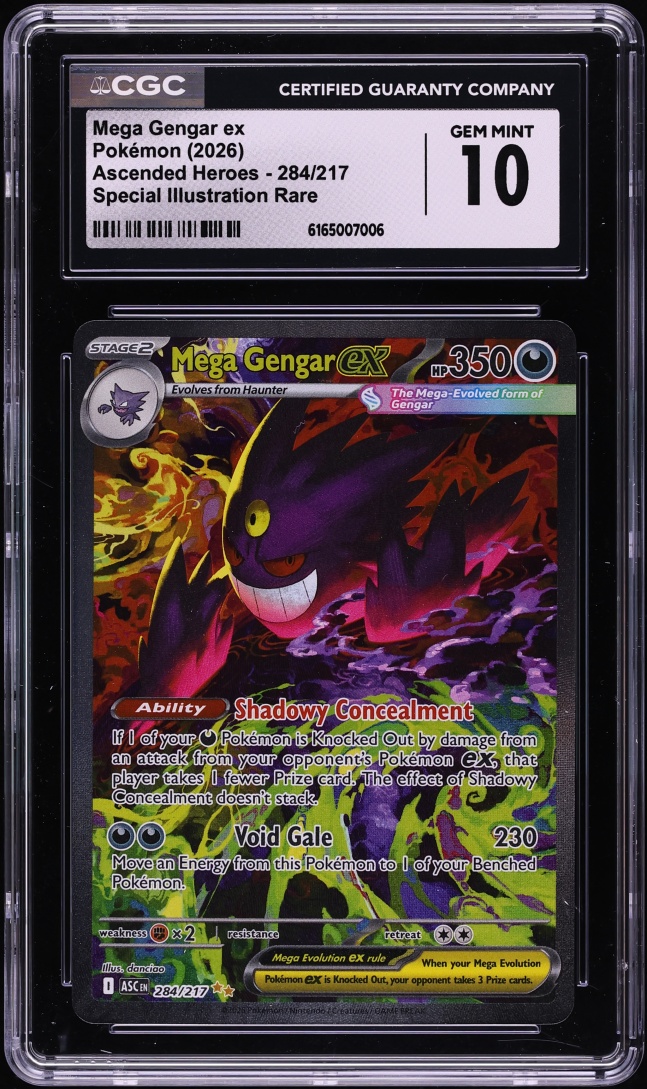 2026 Pokemon Mega Evolution Ascended Heroes SIR Mega Gengar ex #284 CGC 10 GEM MINT