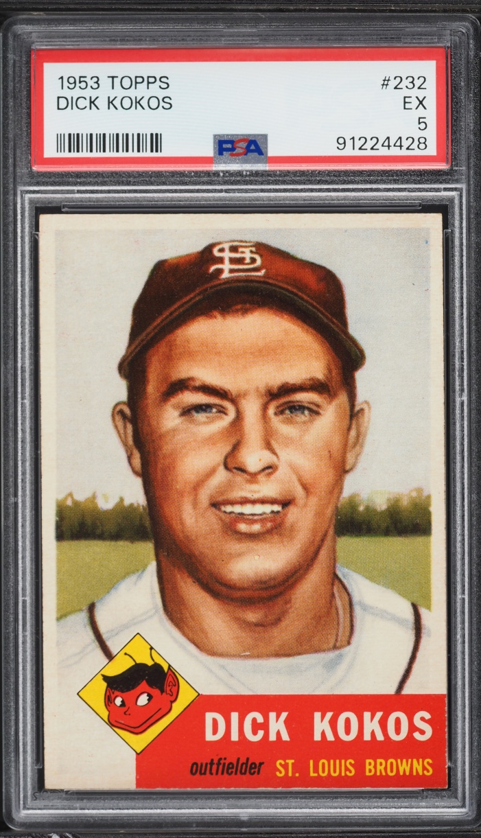 1953 Topps Dick Kokos #232 PSA 5 EX