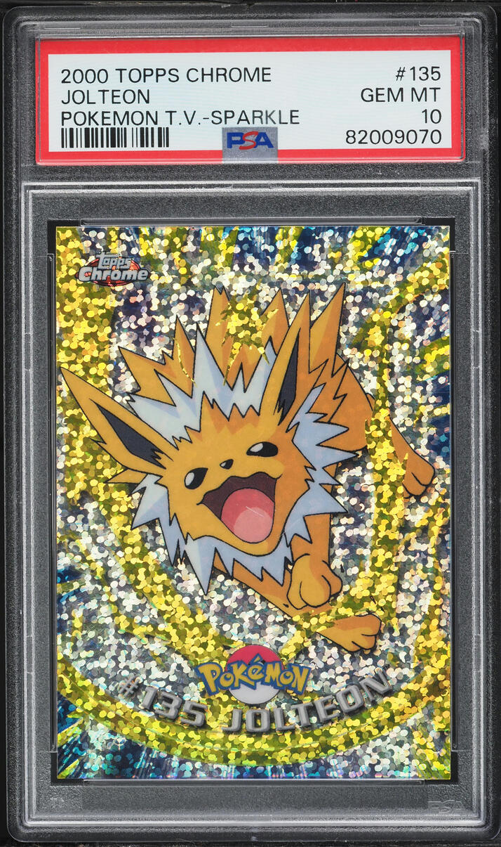 2000 Topps Chrome Pokemon TV Series 2 Sparkle Jolteon #135 PSA 10 GEM MINT
