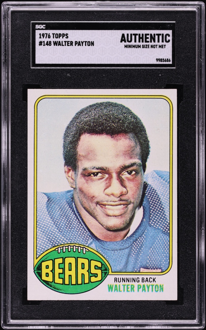 1976 Topps Football Walter Payton ROOKIE #148 SGC AUTH