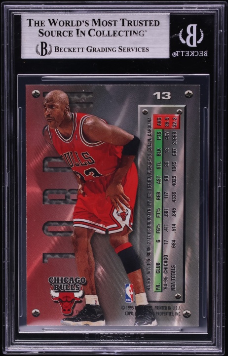 1995 Metal Silver Spotlight Michael Jordan #13 BGS 8.5 NM-MT+