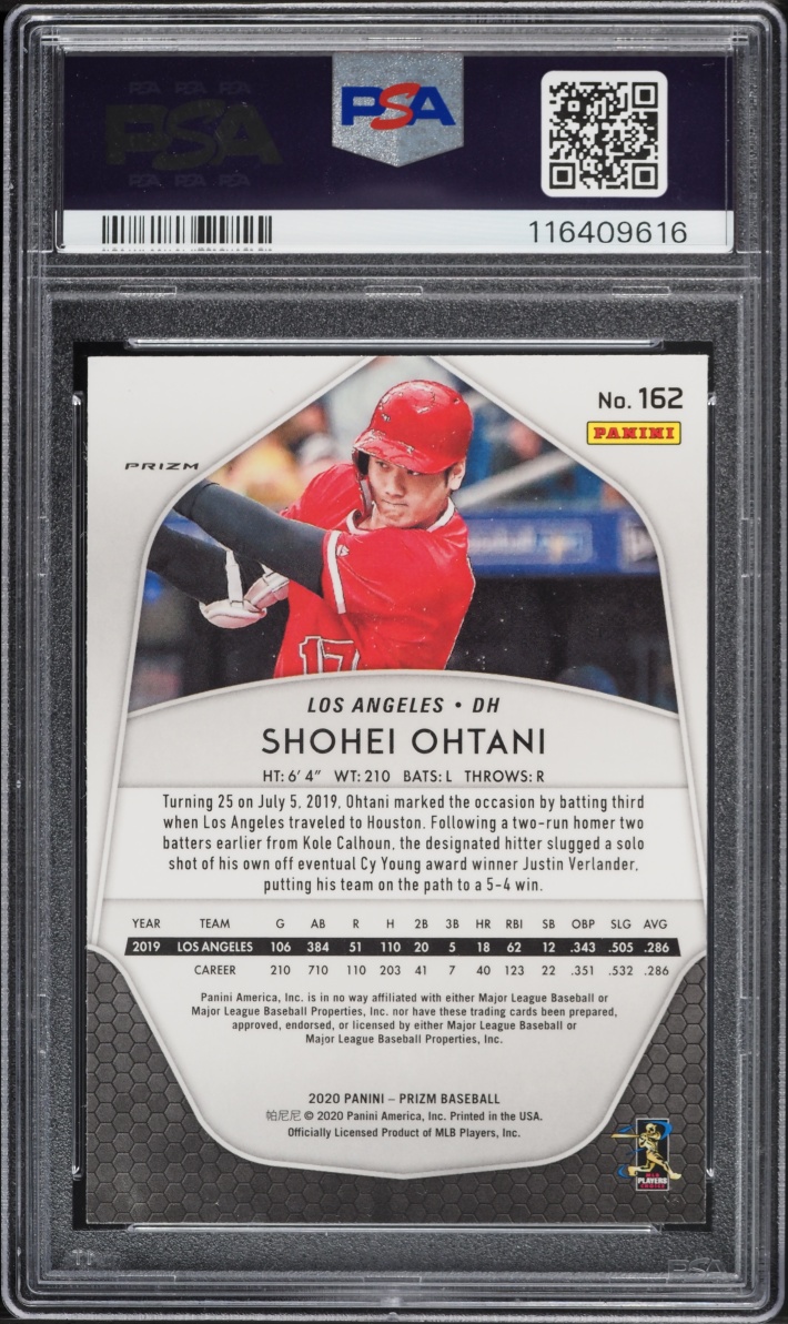 2020 Panini Prizm Red White & Blue Shohei Ohtani #162 PSA 9 MINT